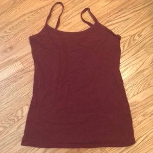BKE core tank top. Burgundy color.